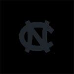 UNC Tar Heel Logo on black background